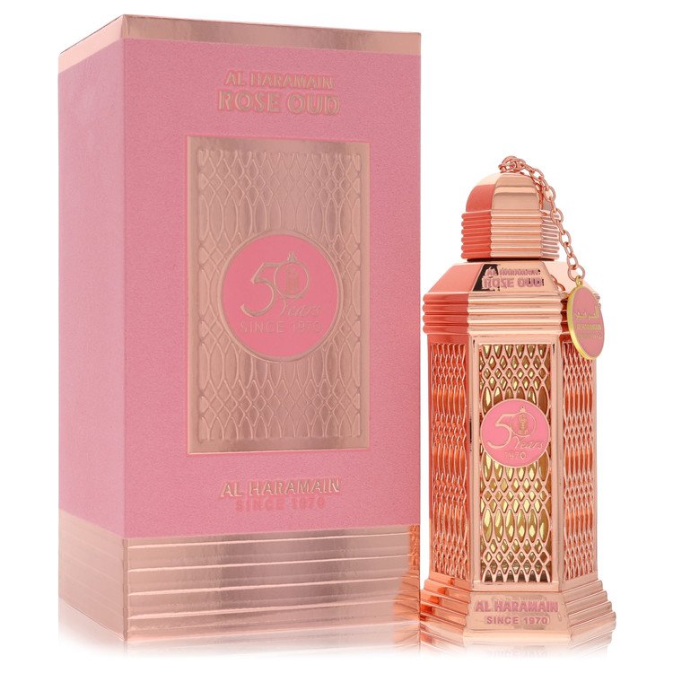 Al Haramain Rose Oud Eau De Parfum Spray By Al Haramain 3.4 oz Eau De Parfum Spray For Women By Al Haramain