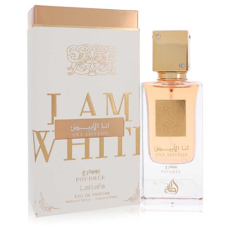 Ana Abiyedh I Am White Poudree Eau De Parfum Spray 2 oz Eau De Parfum Spray (Unisex) For Women By Lattafa