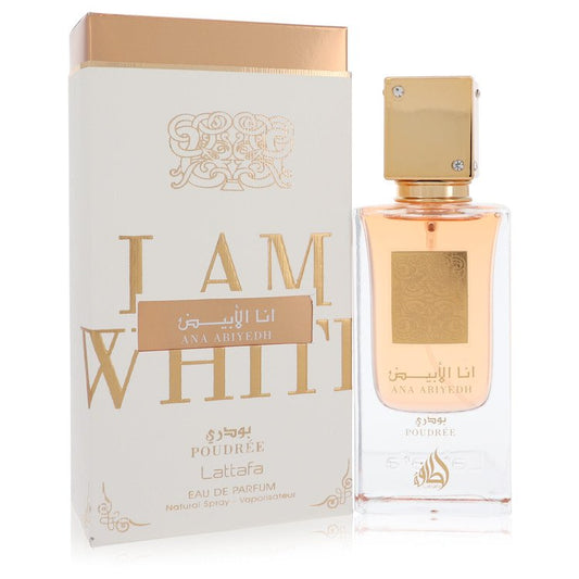 Ana Abiyedh I Am White Poudree Eau De Parfum Spray 2 oz Eau De Parfum Spray (Unisex) For Women By Lattafa