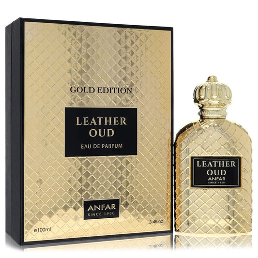 Anfar Leather Oud Gold Edition 3.4 oz Eau De Parfum Spray For Men By Anfar
