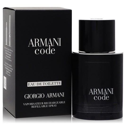Armani Code 1.7 oz Eau De Toilette Spray Refillable For Men By Giorgio Armani