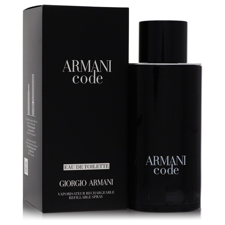Armani Code 4.2 oz Eau De Toilette Spray Refillable For Men By Giorgio Armani