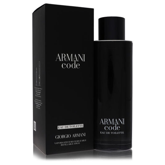 Armani Code 6.7 oz Eau De Toilette Spray Refillable For Men By Giorgio Armani