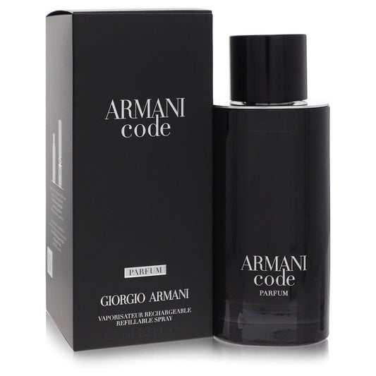 Armani Code 4.2 oz Parfum Spray Relillable For Men By Giorgio Armani