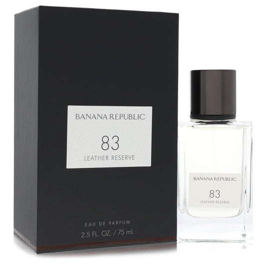 Banana Republic 83 Leather Reserve Eau De Parfum Spray 2.5 oz Eau De Parfum Spray (Unisex) For Men By Banana Republic