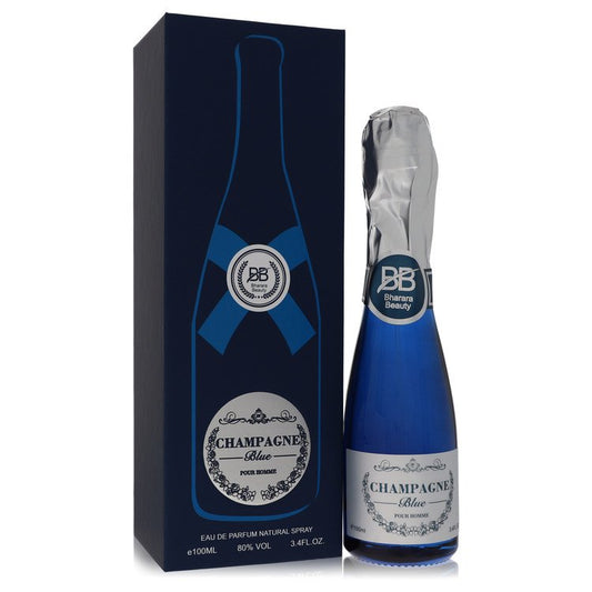 Champagne Blue 3.4 oz Eau De Parfum Spray For Men By Bharara Beauty