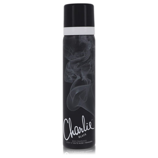 Charlie Black 2.5 oz Body Fragrance Spray For Women By Revlon