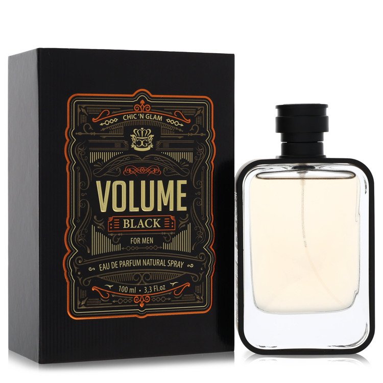 Chic 'n Glam Volume Black 3.3 oz Eau De Parfum Spray For Men By Chic 'N Glam