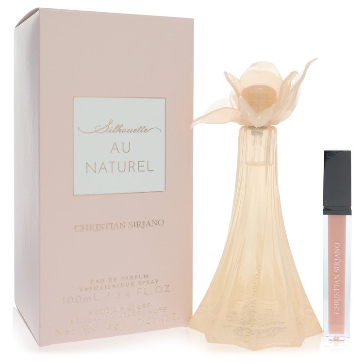 Christian Siriano Au Naturel 3.4 oz Eau De Parfum Spray + 0.21 oz Nude Lip Gloss For Women By Christian Siriano