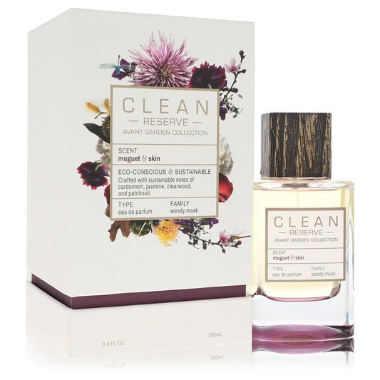 Clean Reserve Muguet & Skin Eau De Parfum Spray 3.4 oz Eau De Parfum Spray (Unisex) For Women By Clean