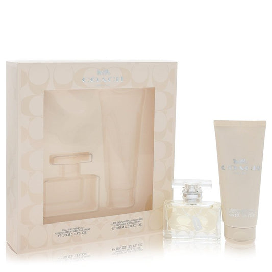 Coach Signature Gift Set 1 oz Eau De Parfum Spray + 3.3 oz Body Lotion For Women By Coach