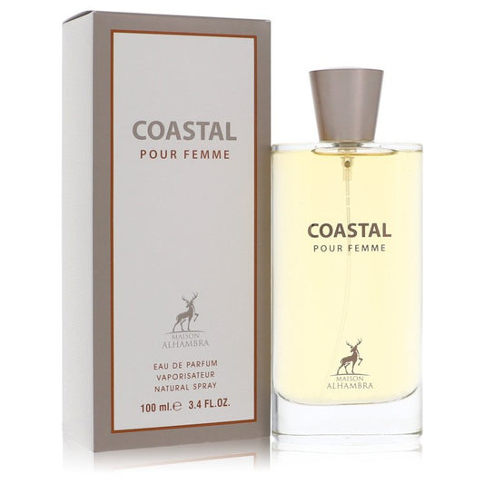 Coastal Pour Femme 3.4 oz Eau De Parfum Spray For Women By Maison Alhambra