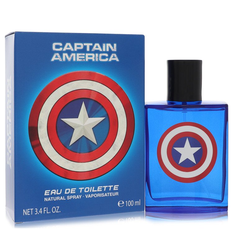 Captain America 3.4 oz Eau De Toilette Spray For Men By Marvel
