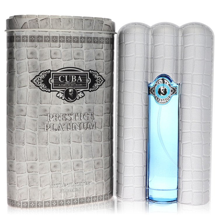Cuba Prestige Platinum 3 oz Eau De Toilette Spray For Men By Fragluxe