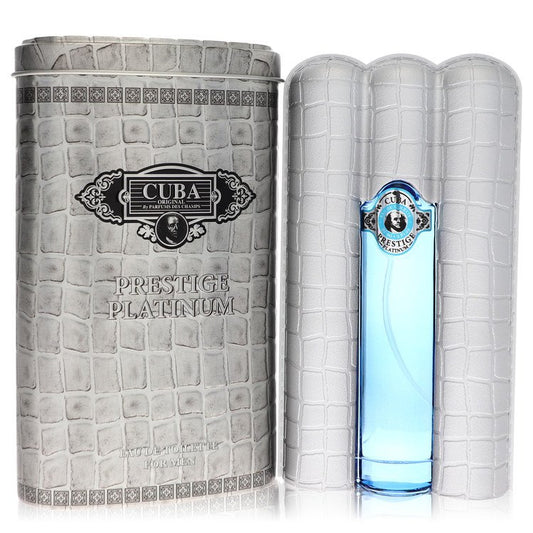 Cuba Prestige Platinum 3 oz Eau De Toilette Spray For Men By Fragluxe