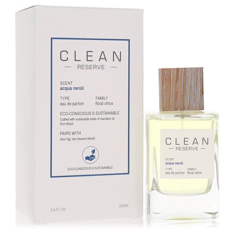 Clean Reserve Acqua Neroli Eau De Parfum Spray By Clean 3.4 oz Eau De Parfum Spray For Women By Clean