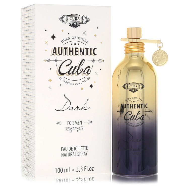 Cuba Authentic Dark 3.3 oz Eau De Toilette Spray For Men By Fragluxe