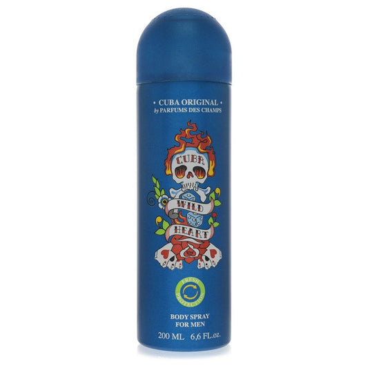 Cuba Wild Heart 6.7 oz Deodorant Spray For Men By Fragluxe