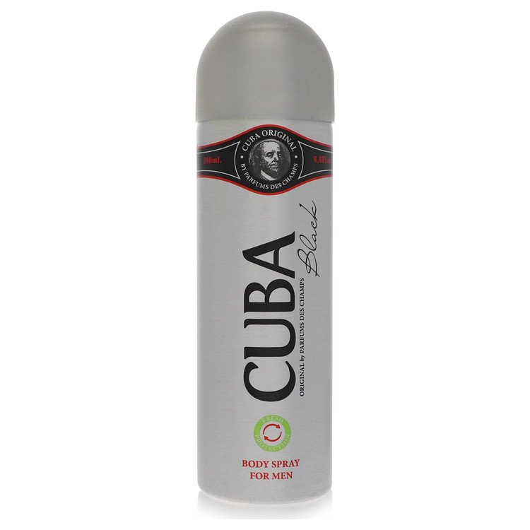 Cuba Black 6.6 oz Body Spray For Men By Fragluxe