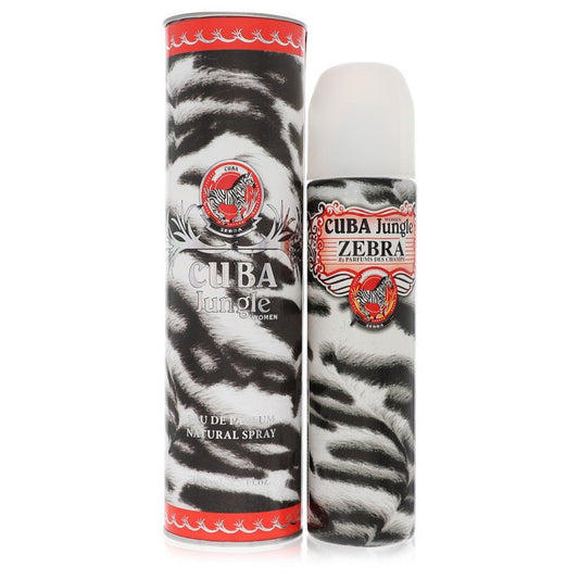 Cuba Jungle Zebra 3.4 oz Eau De Parfum Spray For Women By Fragluxe