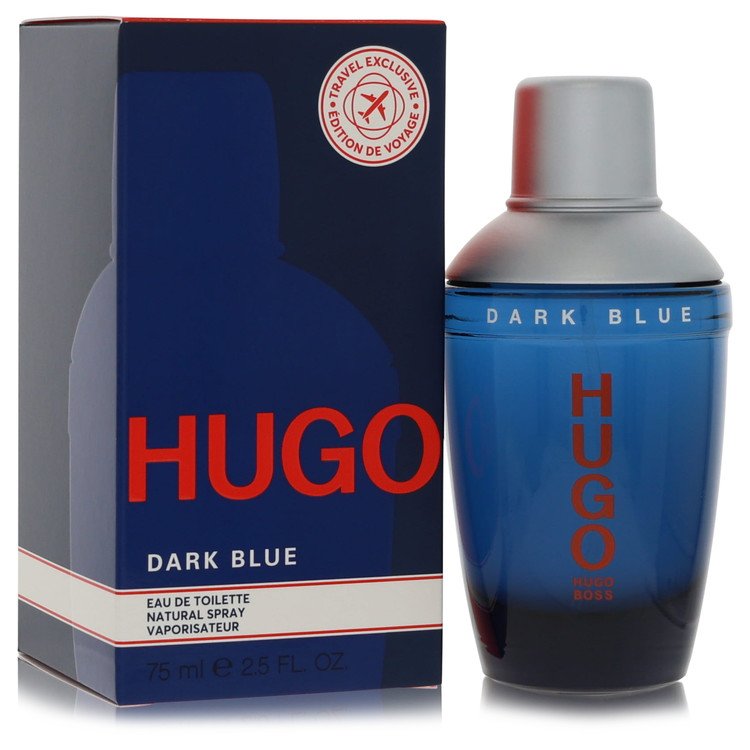 Dark Blue 2.5 oz Eau De Toilette Spray For Men By Hugo Boss
