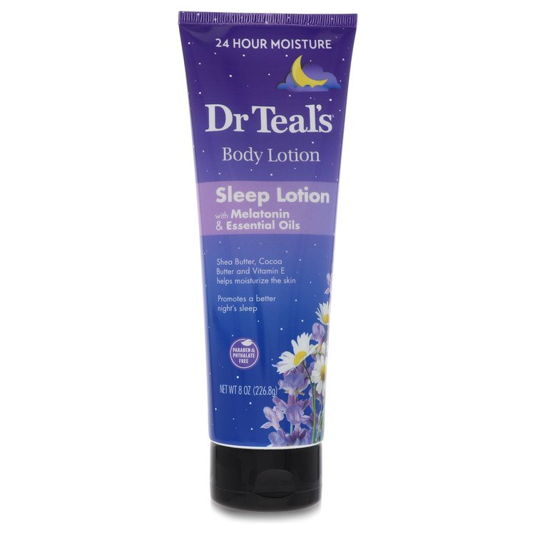 Dr Teal's Sleep Lotion Sleep Lotion with Melatonin & Essential Oils Promotes a better night's sleep (Shea butter, Cocoa Butter and Vitamin E 8 oz Sleep Lotion with Melatonin & Essential Oils Promotes a better night's sleep For Women By Dr Teal's