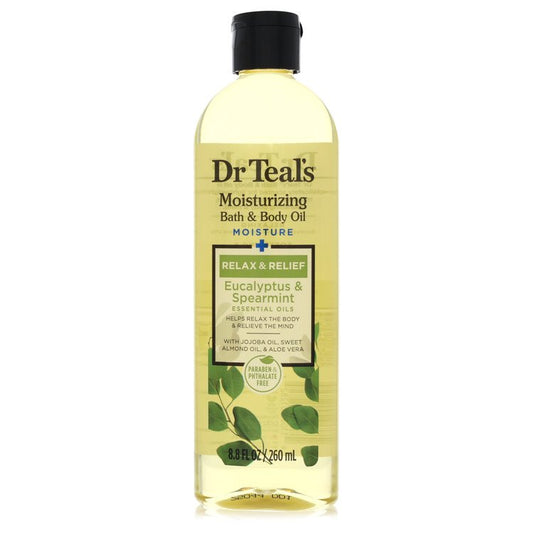 Dr Teal's Bath Additive Eucalyptus Oil 8.8 oz Pure Epson Salt Body Oil Relax & Relief with Eucalyptus & Spearmint For Women By Dr Teal's