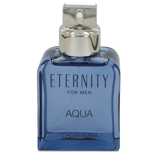 Eternity Aqua Eau De Toilette Spray 3.4 oz Eau De Toilette Spray (Tester) For Men By Calvin Klein