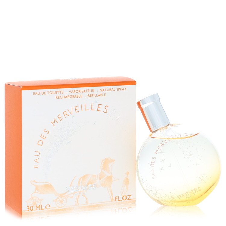 Eau Des Merveilles 1 oz Eau De Toilette Refillable Spray For Women By Hermes