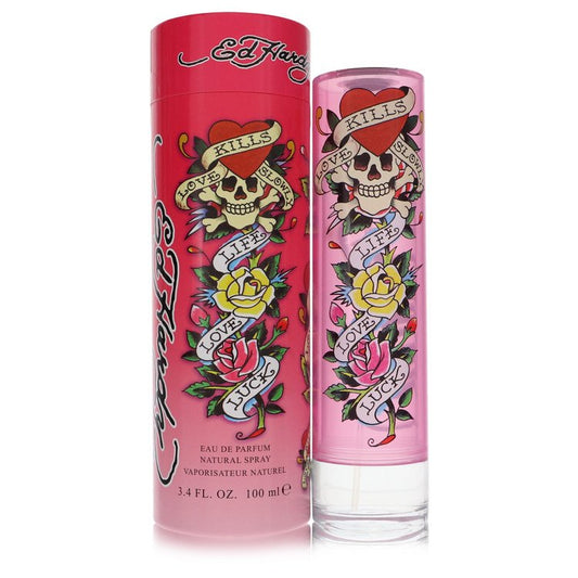 Ed Hardy 3.4 oz Eau De Parfum Spray For Women By Christian Audigier
