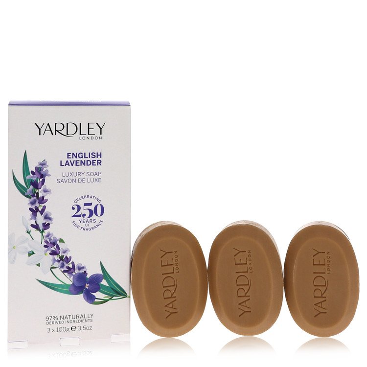 English Lavender 3 x 3.5 oz Soap By Yardley London 3.5 oz 3 x 3.5 oz Soap For Women By Yardley London