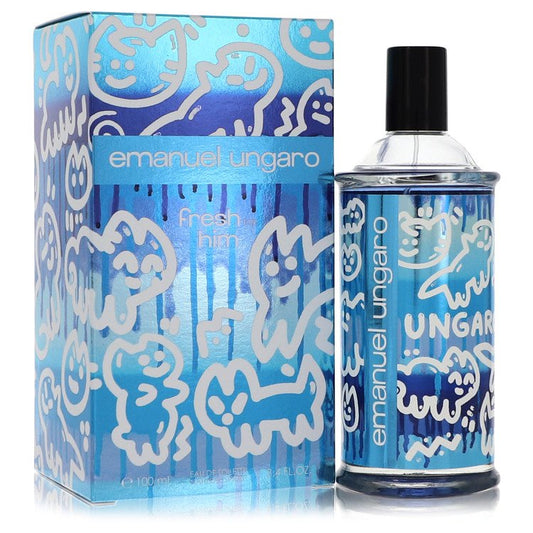 Emanuel Ungaro Fresh For Him 3.4 oz Eau De Toilette Spray For Men By Ungaro