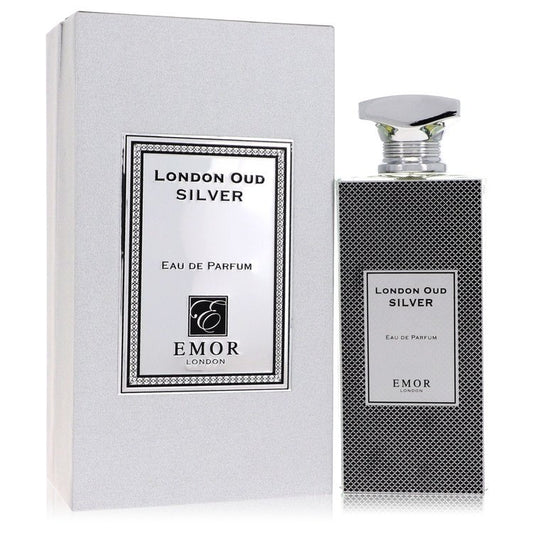 Emor London Oud Silver Eau De Parfum Spray 4.2 oz Eau De Parfum Spray (Unisex) For Men By Emor London
