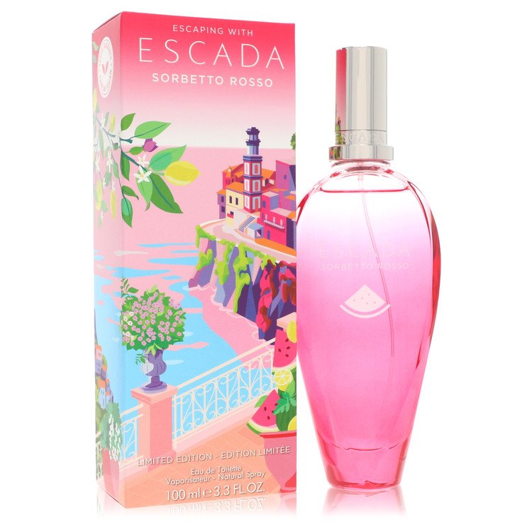 Escada Sorbetto Rosso Eau De Toilette Spray 3.3 oz Eau De Toilette Spray (Limited Edition) For Women By Escada