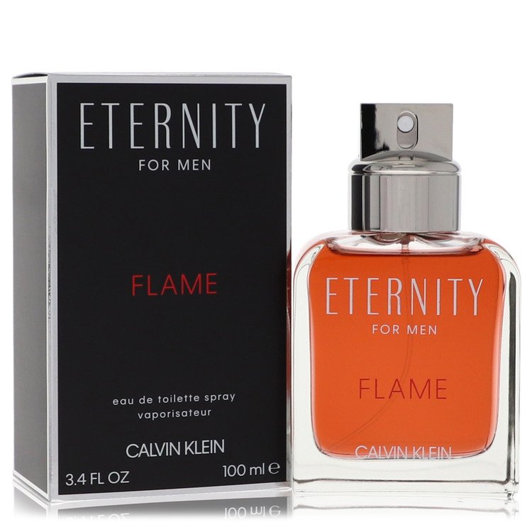 Eternity Flame 3.4 oz Eau De Toilette Spray For Men By Calvin Klein