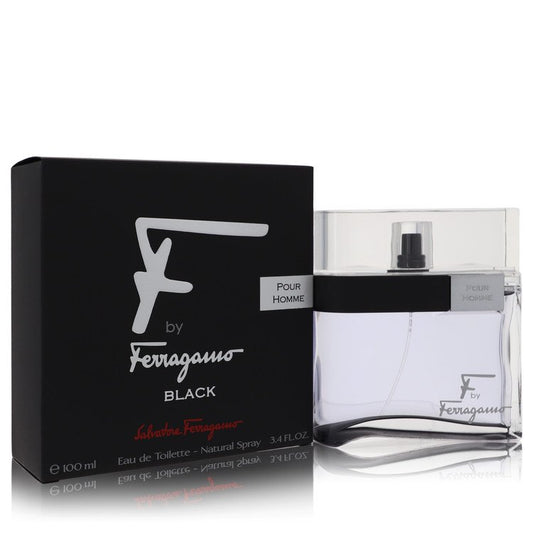 F Black 1.7 oz Eau De Toilette Spray For Men By Salvatore Ferragamo