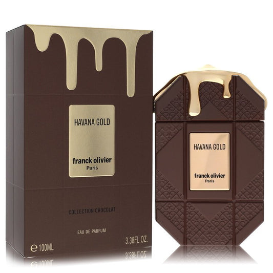 Franck Olivier Havana Gold 3.38 oz Eau De Parfum Spray For Men By Franck Olivier