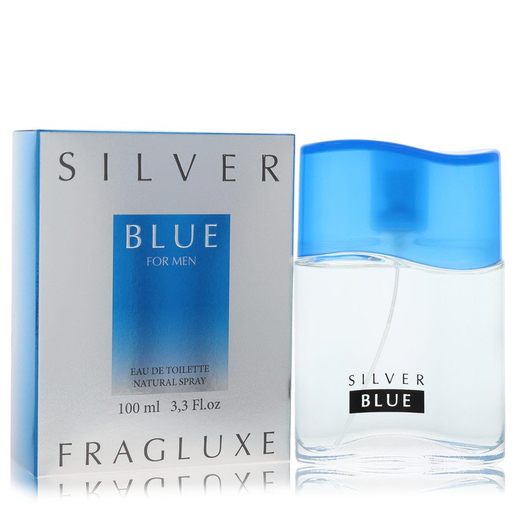 Fragluxe Silver Blue 3.3 oz Eau De Toilette Spray For Men By Fragluxe