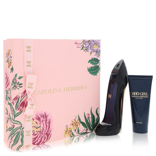 Good Girl Gift Set 2.7 oz Eau De Parfum Spray + 3.4 oz Body Lotion For Women By Carolina Herrera