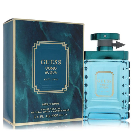 Guess Uomo Acqua 3.4 oz Eau De Toilette Spray For Men By Guess