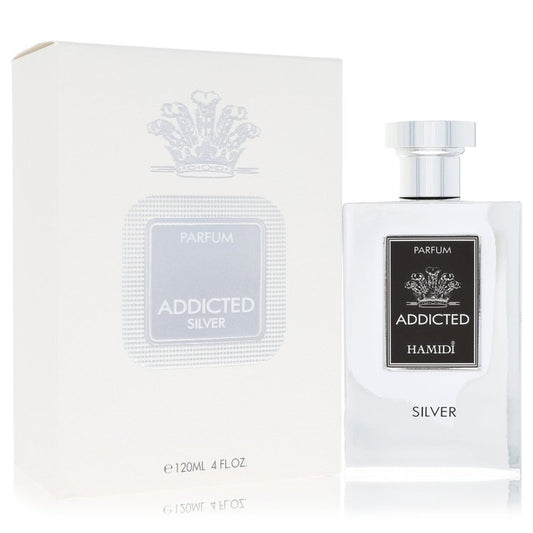 Hamidi Addicted Silver 4 oz Parfum Spray For Men By Hamidi