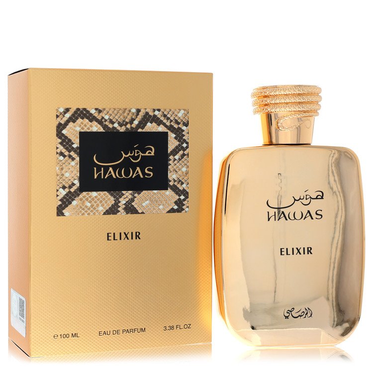 Hawas Elixir Eau De Parfum Spray 3.4 oz Eau De Parfum Spray (Unisex) For Men By Rasasi