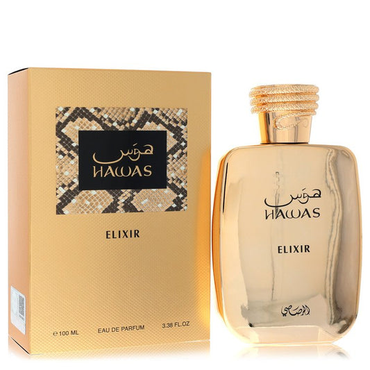 Hawas Elixir Eau De Parfum Spray 3.4 oz Eau De Parfum Spray (Unisex) For Men By Rasasi