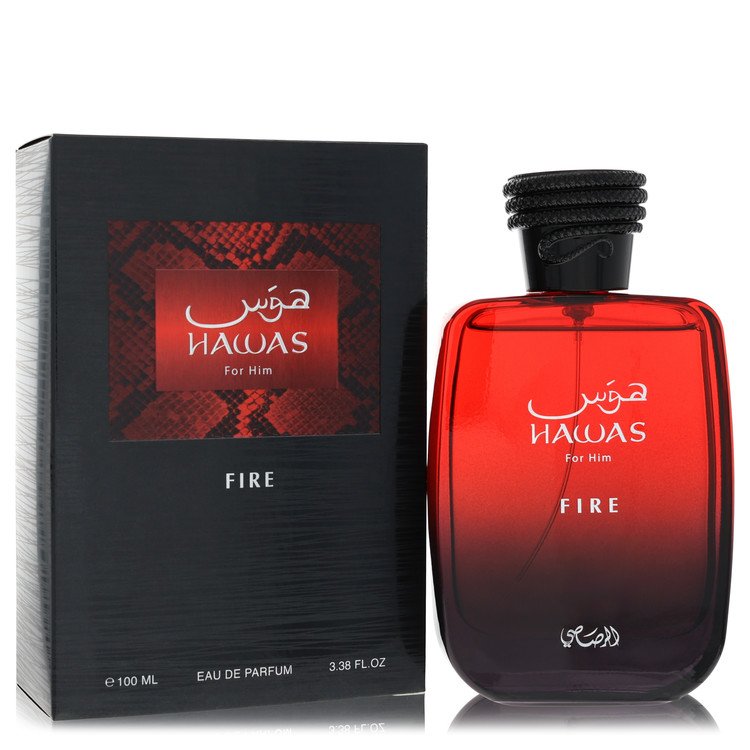 Hawas Fire 3.3 oz Eau De Parfum Spray For Men By Rasasi