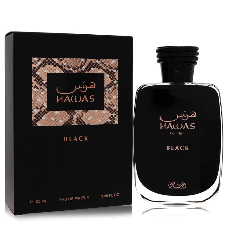 Hawas Black 3.3 oz Eau De Parfum Spray For Men By Rasasi