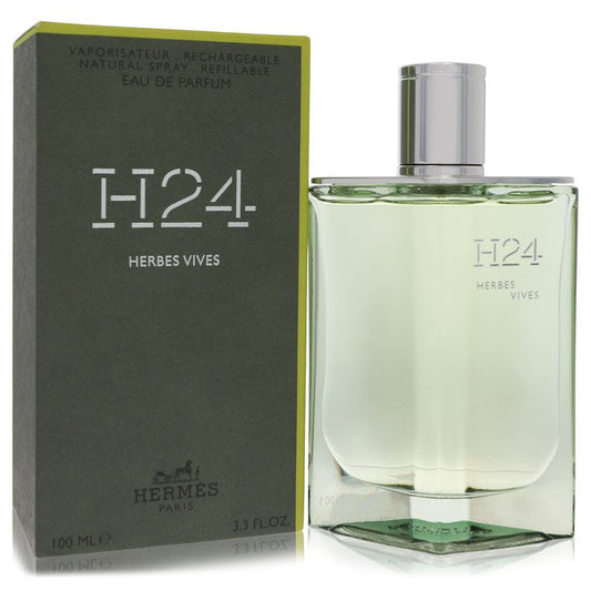 Hermes H24 Herbes Vives 3.4 oz Eau De Parfum Refillable Spray For Men By Hermes