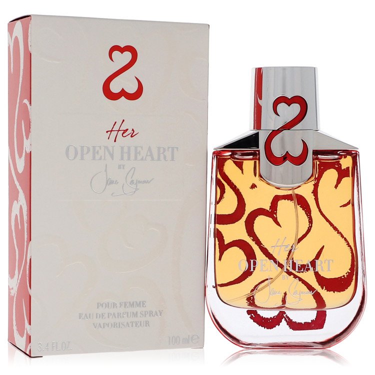 Her Open Heart 3.4 oz Eau De Parfum Spray with Free Jewelry Roll For Women By Jane Seymour