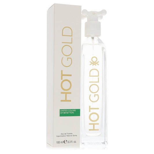 Hot Gold 3.3 oz Eau De Toilette Spray For Women By Benetton