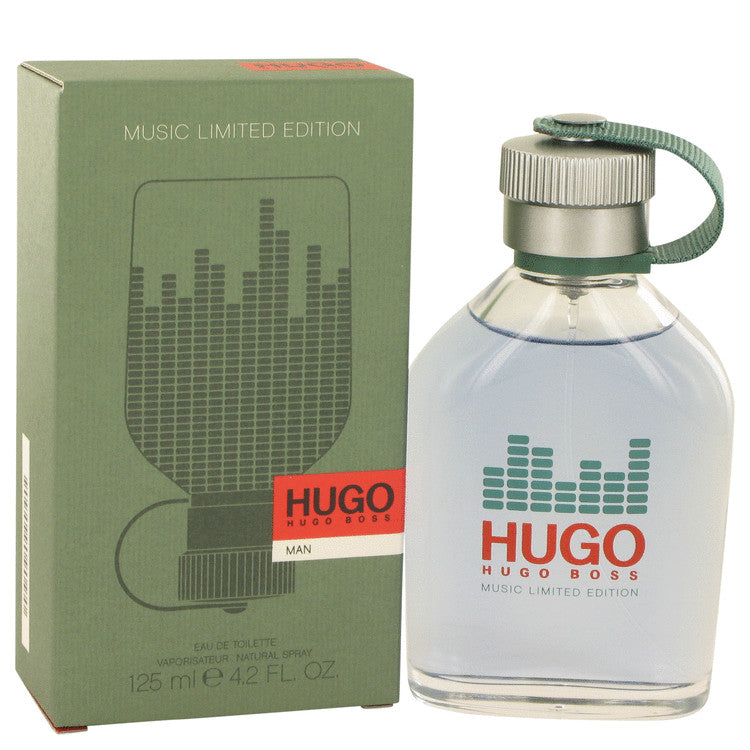 Hugo Eau De Toilette Spray 4.2 oz Eau De Toilette Spray (Limited Edition Music Bottle) For Men By Hugo Boss