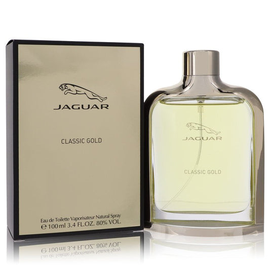 Jaguar Classic Gold 3.4 oz Eau De Toilette Spray For Men By Jaguar